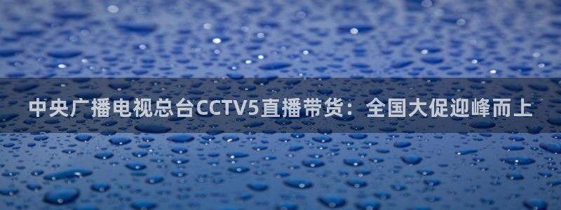 松鼠官方网站：中央广播电视总台CCTV5直播带货：全国大促迎峰而上